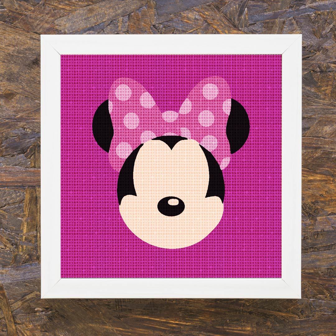 Kit Arte com Diamante - Minnie