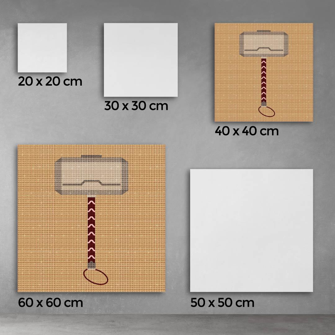 Kit Arte com Diamante - Mjolnir