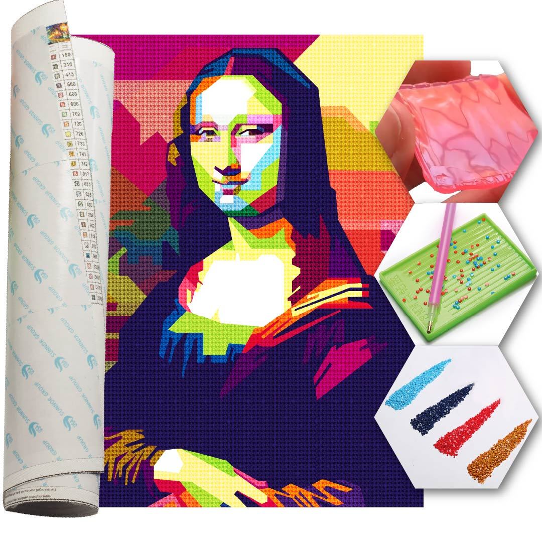 Kit Arte com Diamante - Mona Pop Art