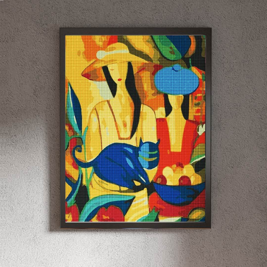Kit Arte com Diamante - Mulheres Abstratas