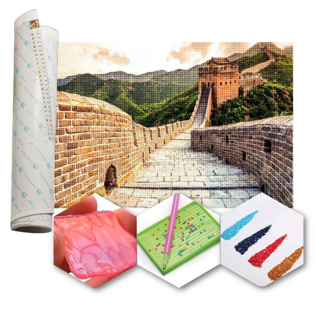 Kit Arte com Diamante - Muralha da China