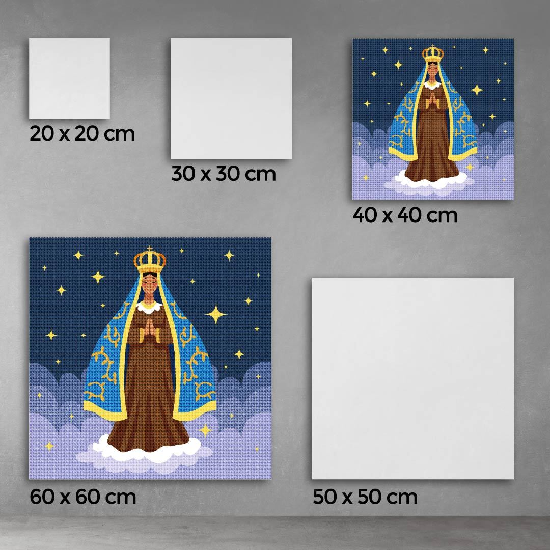 Kit Arte com Diamante - N. sra de Aparecida