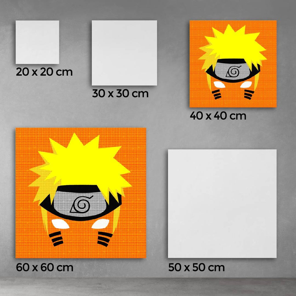 Kit Arte com Diamante - Naruto Minimalista