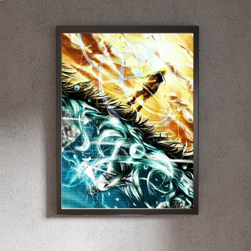 Kit Arte com Diamantes - Naruto vs Sasuke