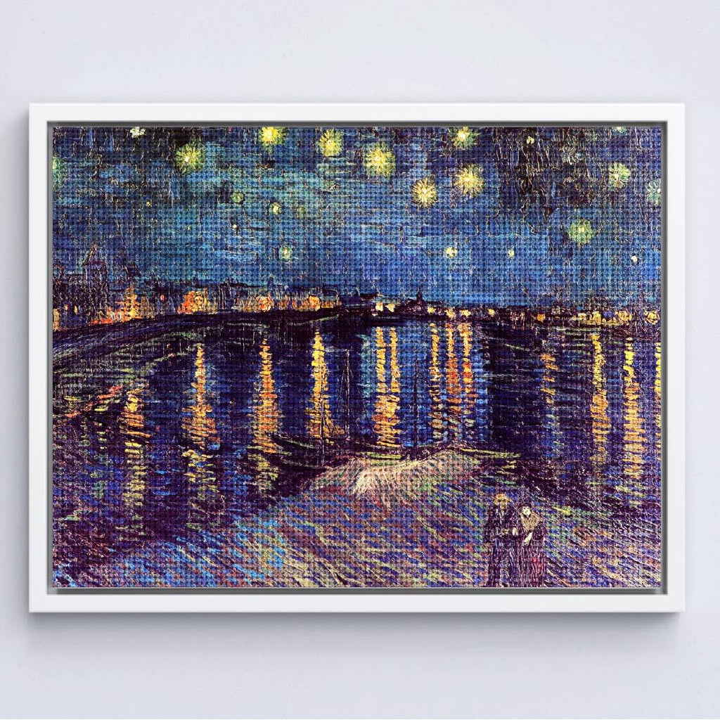 Kit Arte com Diamante - Noite Estrelada Sobre o Ródano