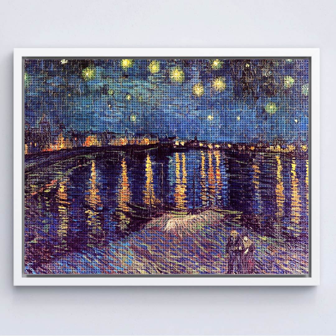 Kit Arte com Diamante - Noite Estrelada Sobre o Ródano