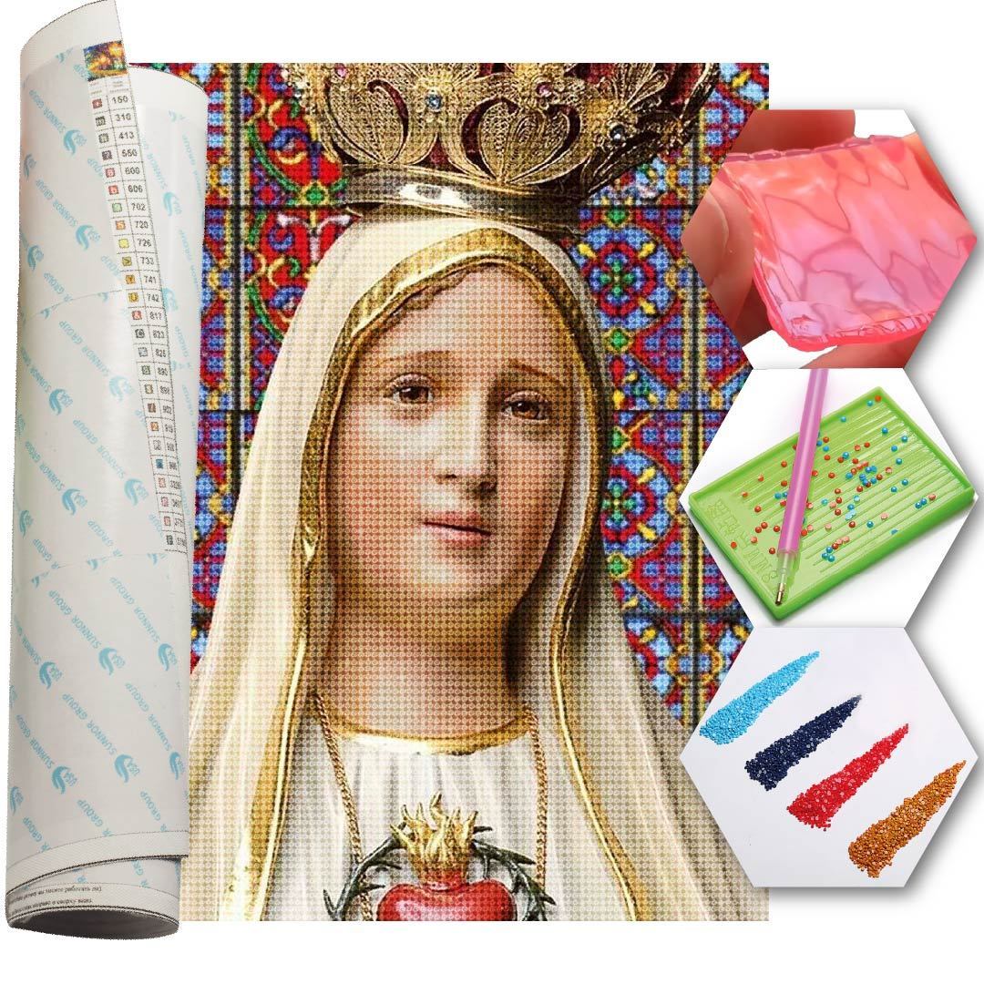 Kit Arte com Diamante - Nossa Senhora 2