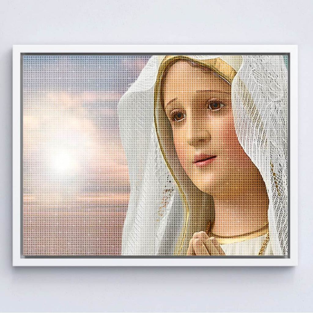 Kit Arte com Diamante - Nossa Senhora de Fátima