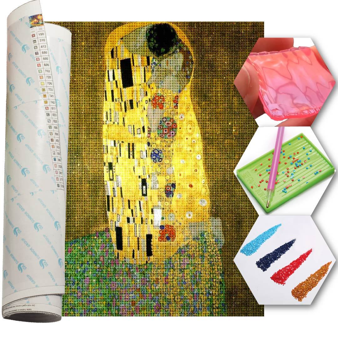 Kit Arte com Diamante - O Beijo