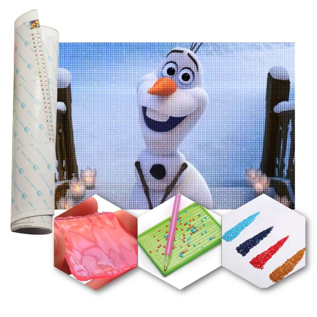 Kit Arte com Diamante - Olaf