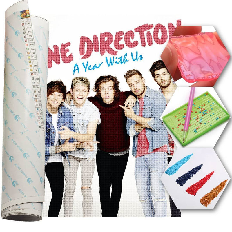 Kit Arte com Diamante - One Direction Crew