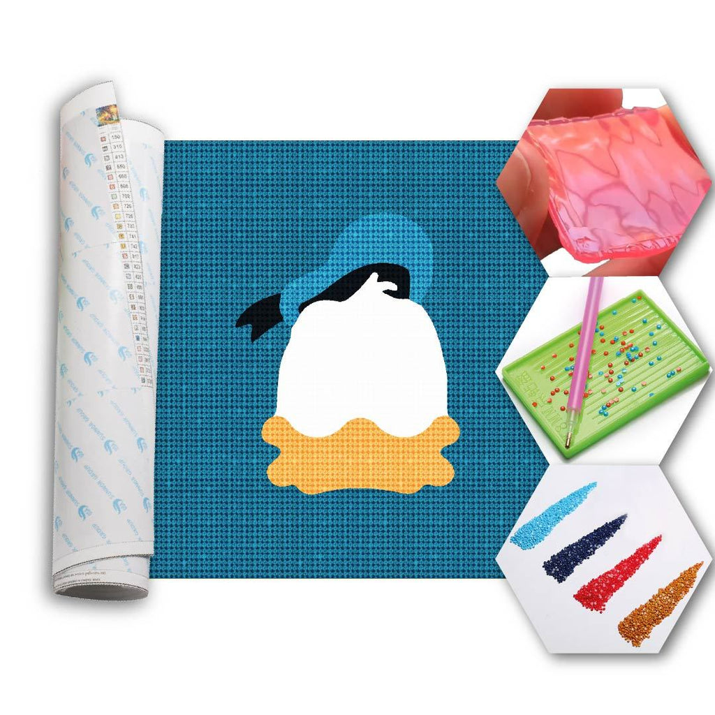 Kit Arte com Diamante - Pato Donald
