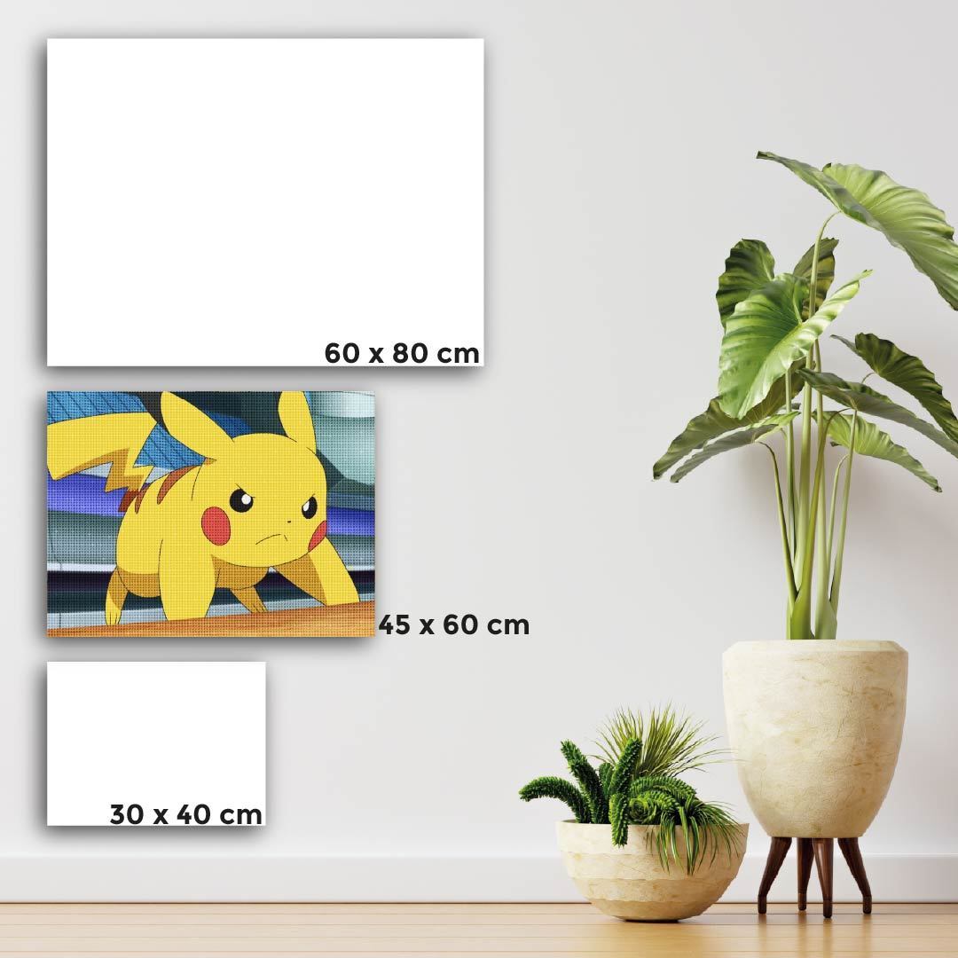 Kit Arte com Diamante - Pikachu