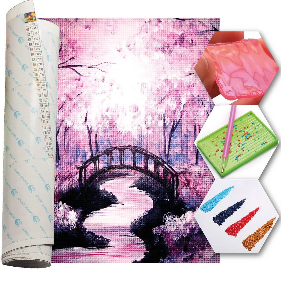 Kit Arte com Diamante - Ponte Rosada