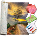 Kit Arte com Diamante - Por do Sol na Estrada