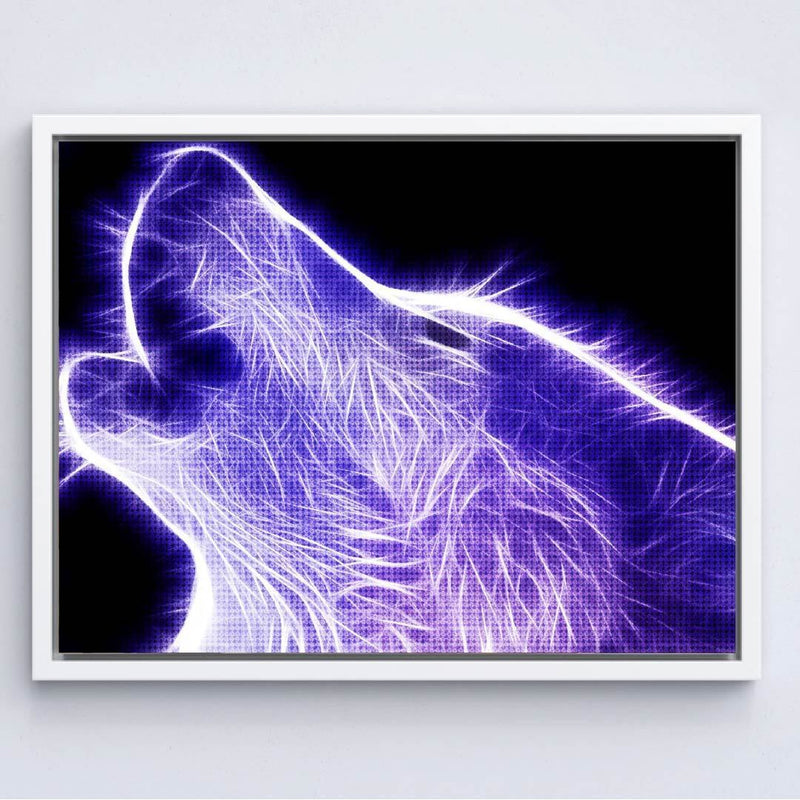 Kit Arte com Diamante - Purple Wolf