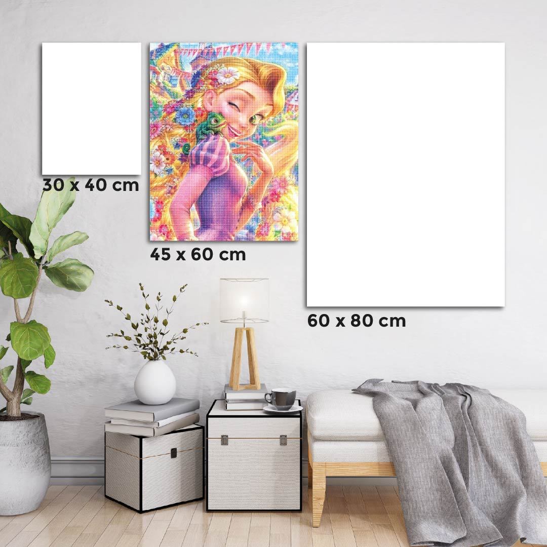 Kit Arte com Diamante - Rapunzel