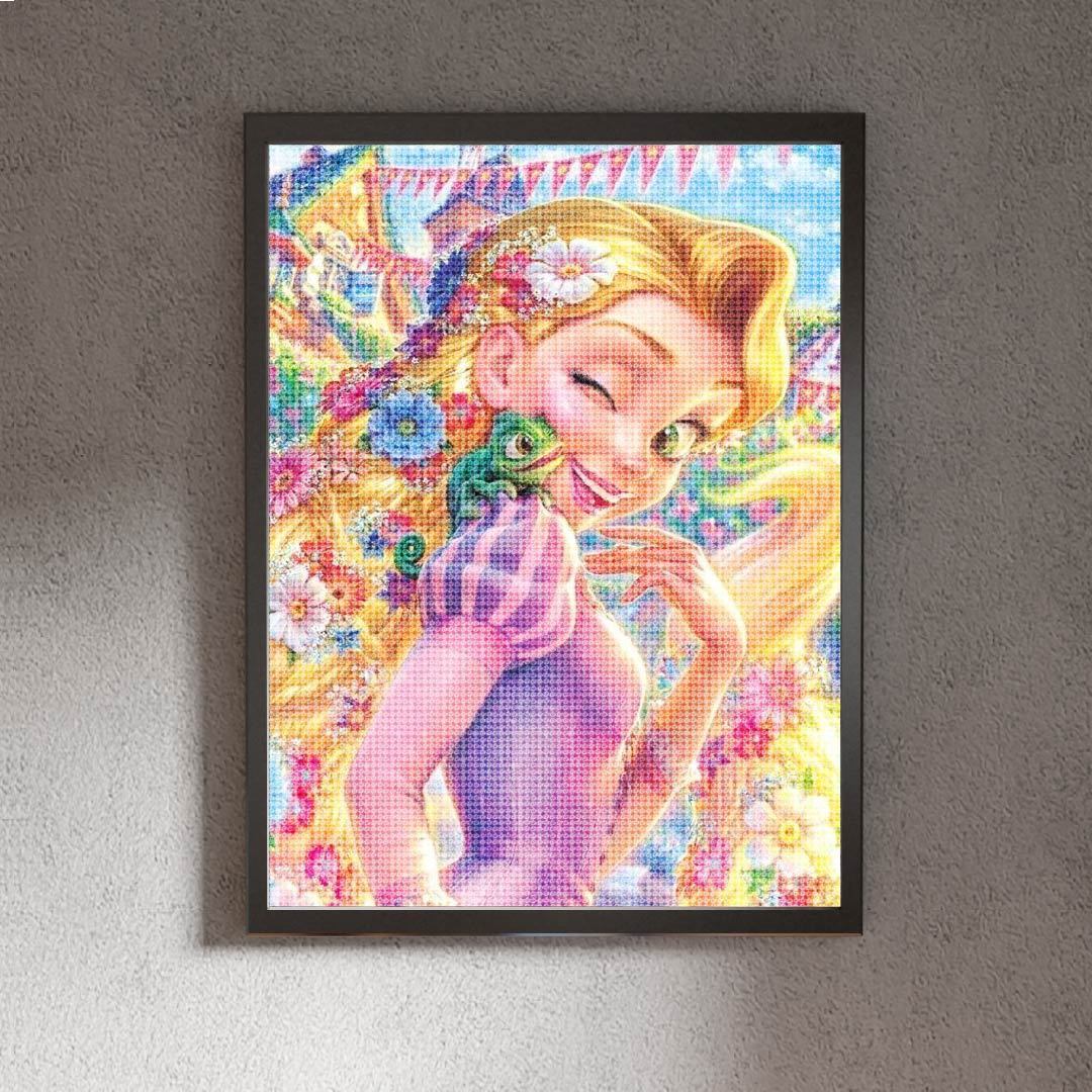 Kit Arte com Diamante - Rapunzel