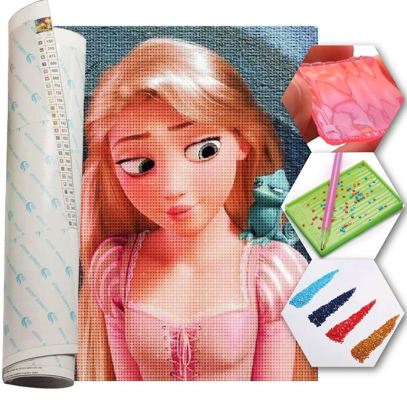 Kit Arte com Diamante - Rapunzel 2