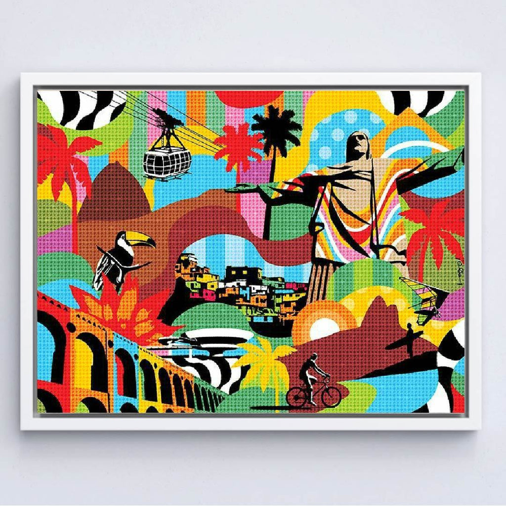 Kit Arte com Diamante - Rio de Janeiro Pop Art