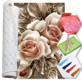 Kit Arte com Diamante - Rosa Iluminada