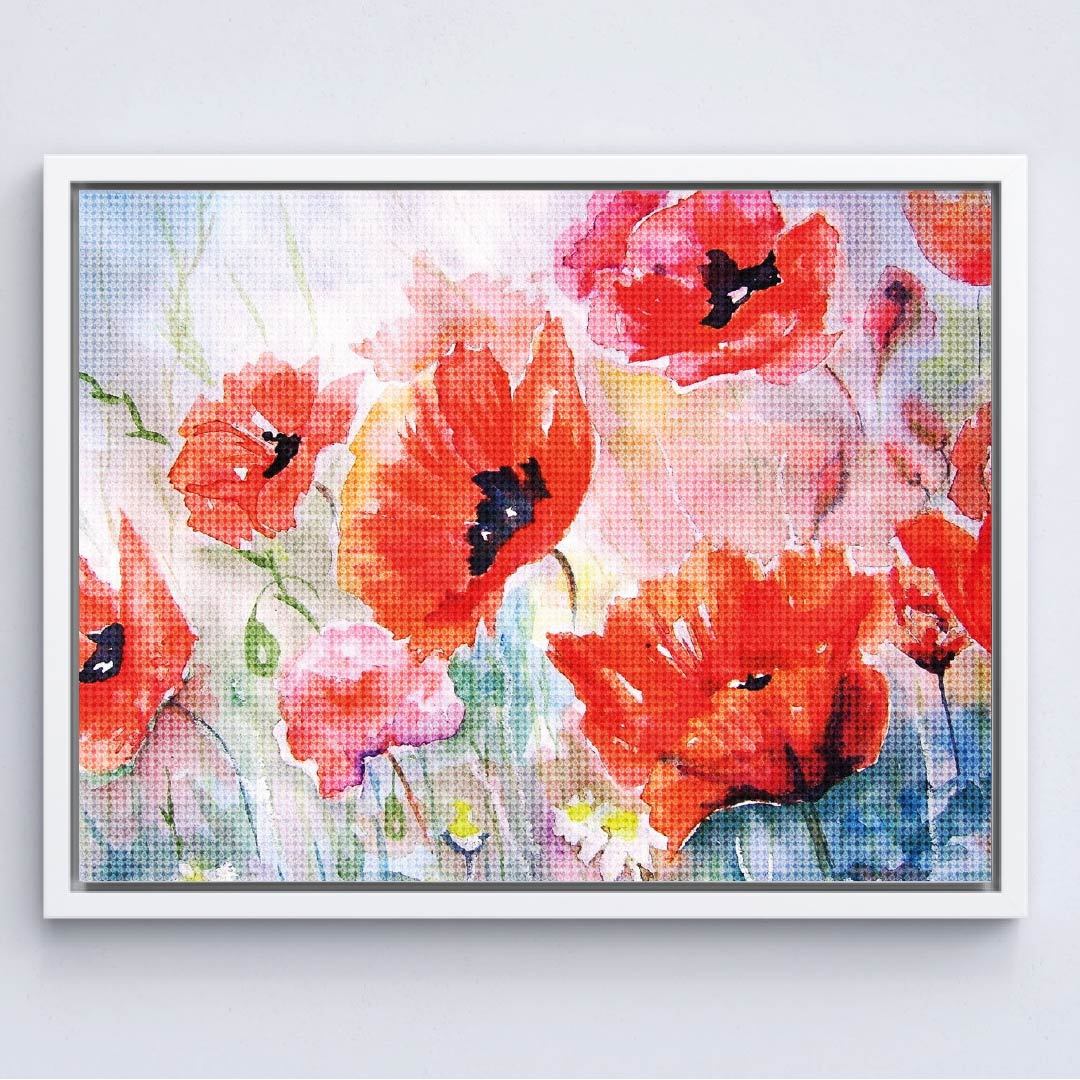 Kit Arte com Diamante - Rosas Selvagens
