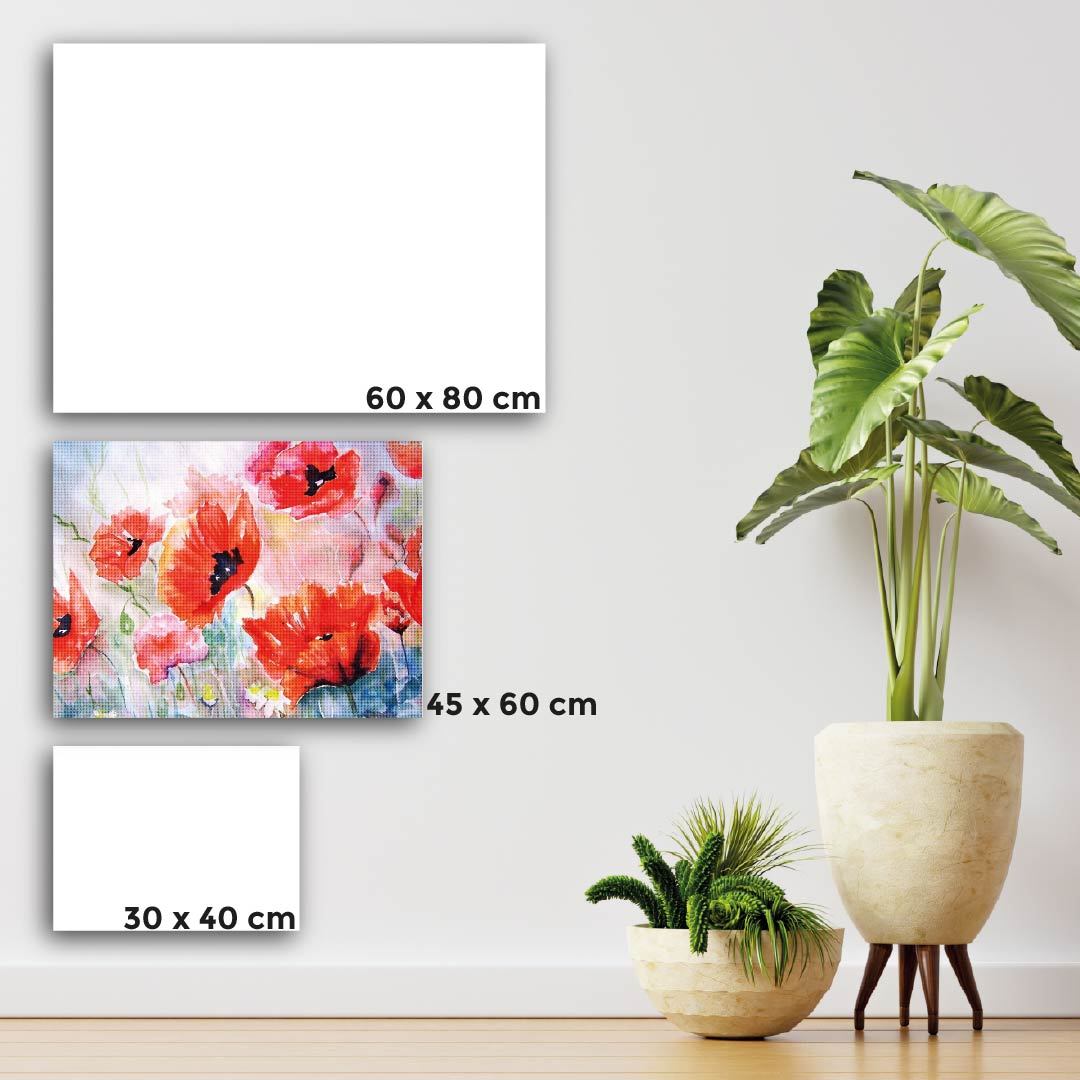 Kit Arte com Diamante - Rosas Selvagens