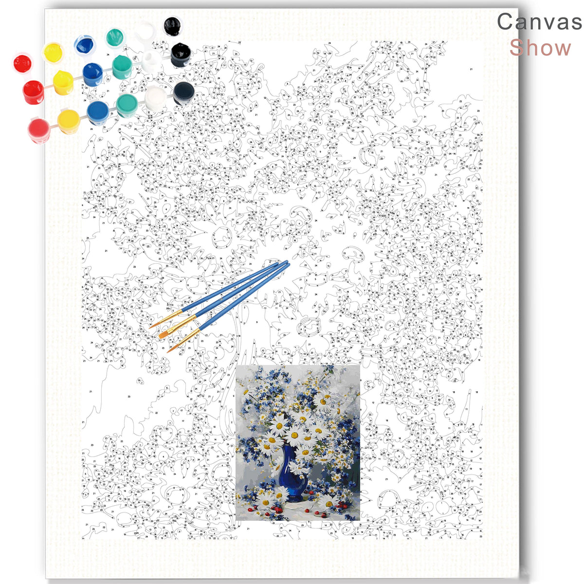 Kit pintura numerada - Girasol