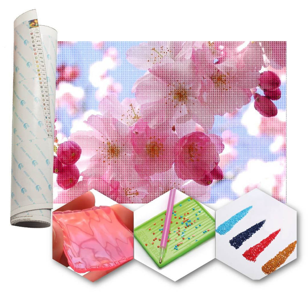 Kit Arte com Diamante - Sakura Flor