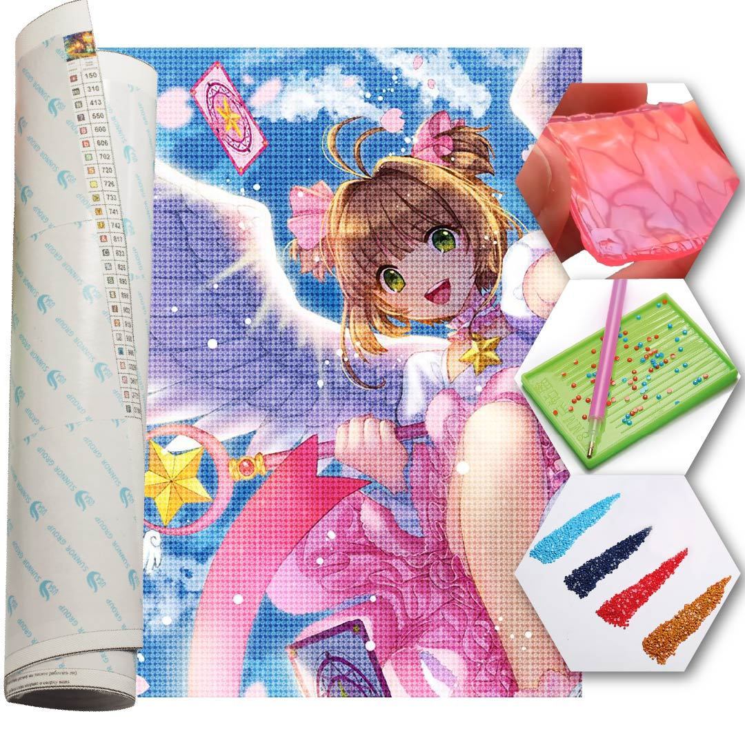 Kit Arte com Diamante - Sakura Cardcaptor