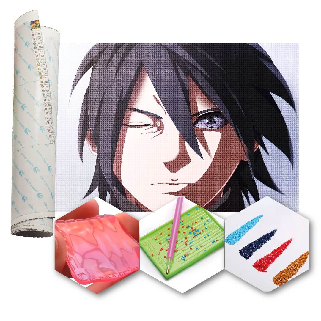 Kit Arte com Diamante - Sasuke Eye
