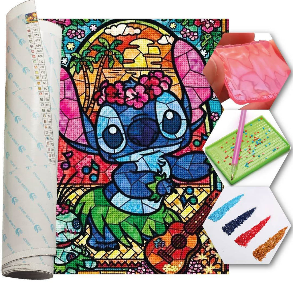 Kit Arte com Diamante - Stitch Mosaico
