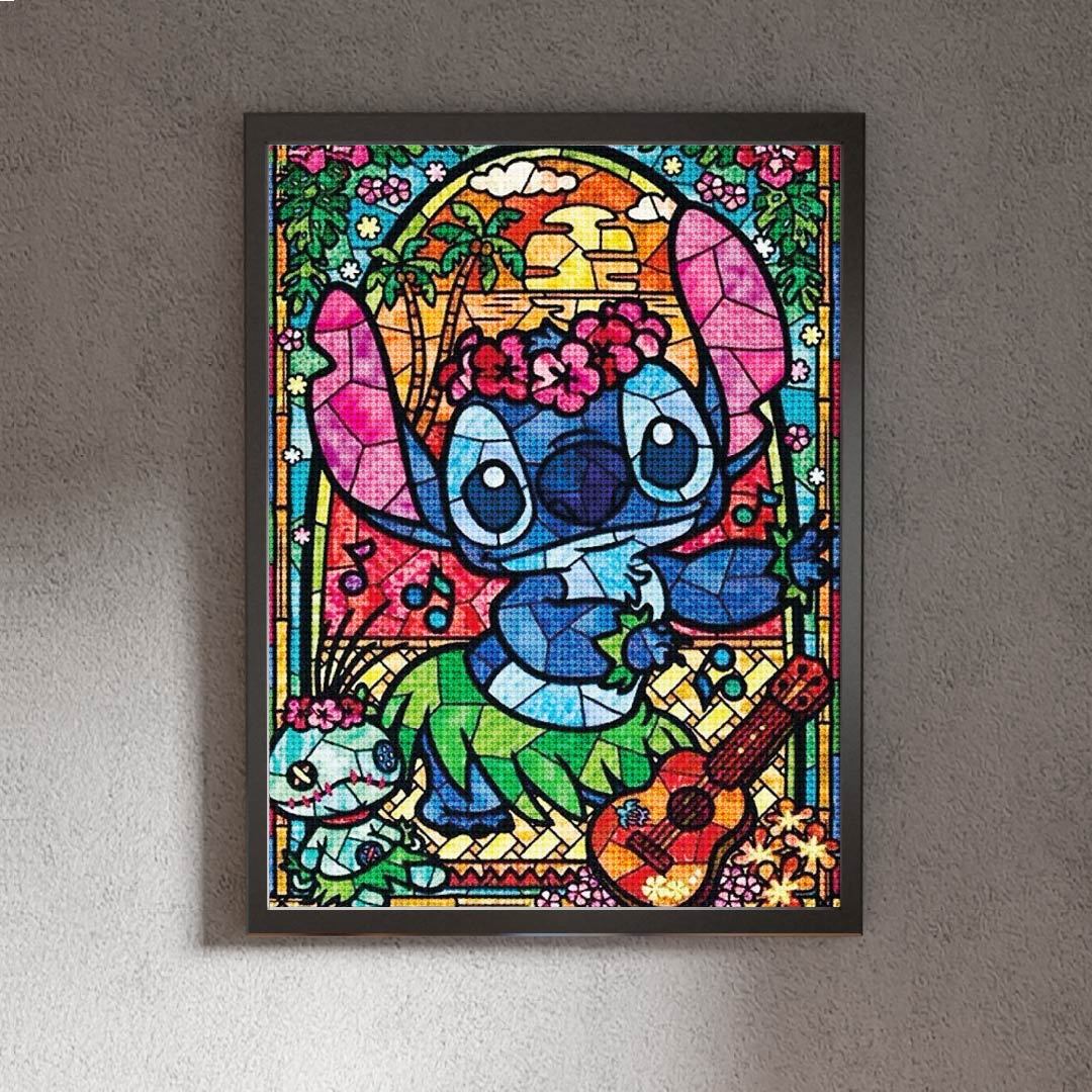 Kit Arte com Diamante - Stitch Mosaico