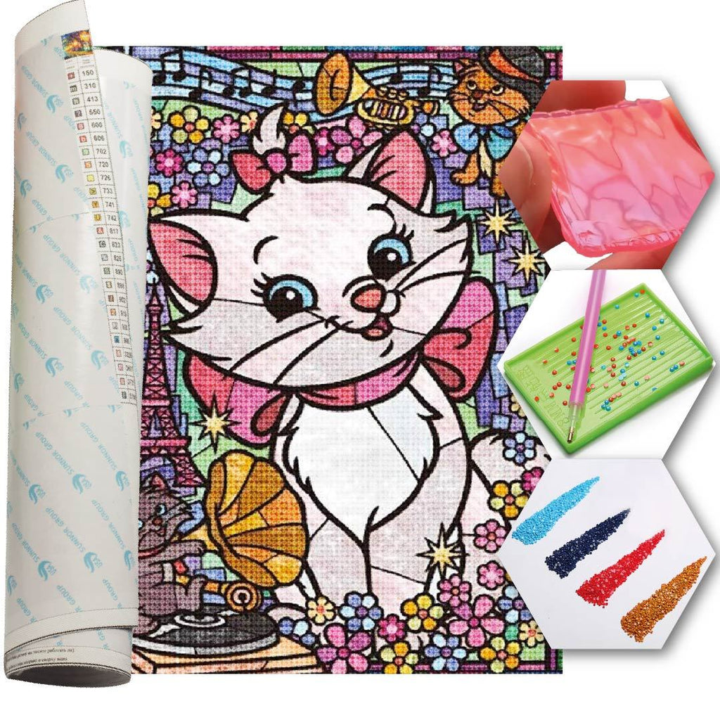 Kit Arte com Diamante - The Aristocats