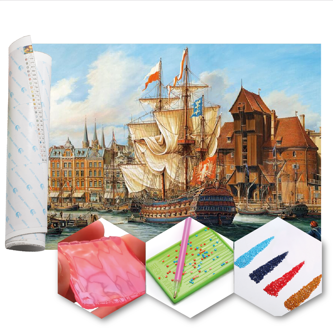 Kit Arte com Diamante - The Old Gdansk