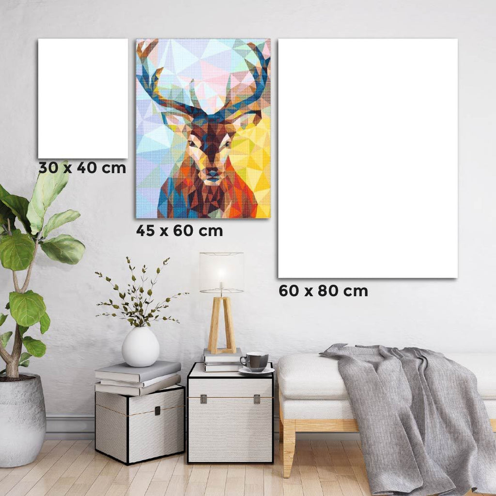 Kit Arte com Diamante - Veado Mosaico