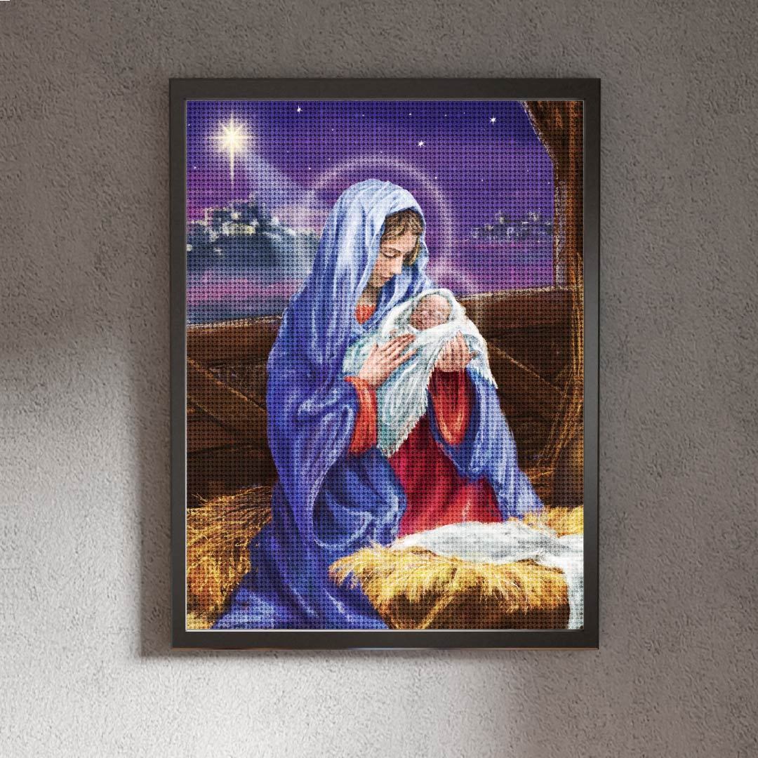 Kit Arte com Diamante - Virgem Maria