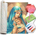 Kit Arte com Diamante - Virgem Maria e Jesus