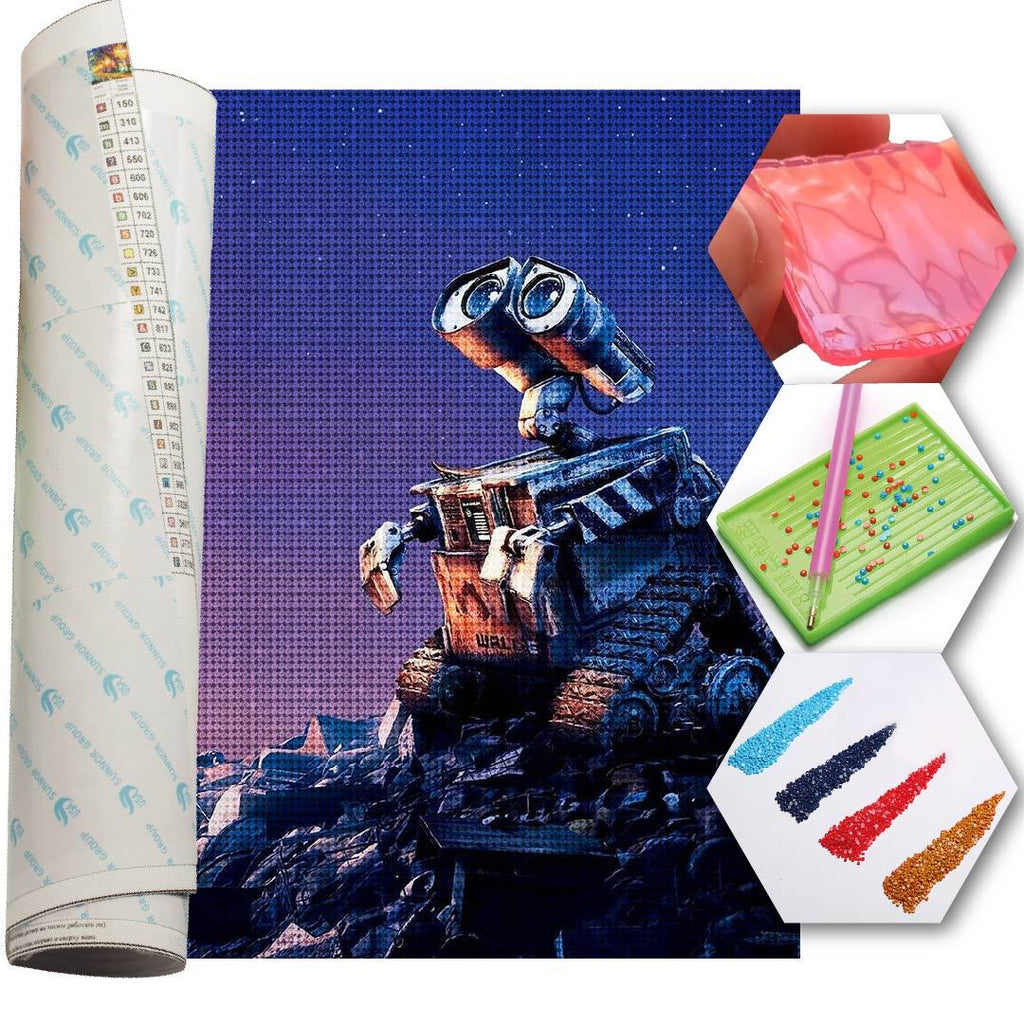 Kit Arte com Diamante - Wall-e Hope