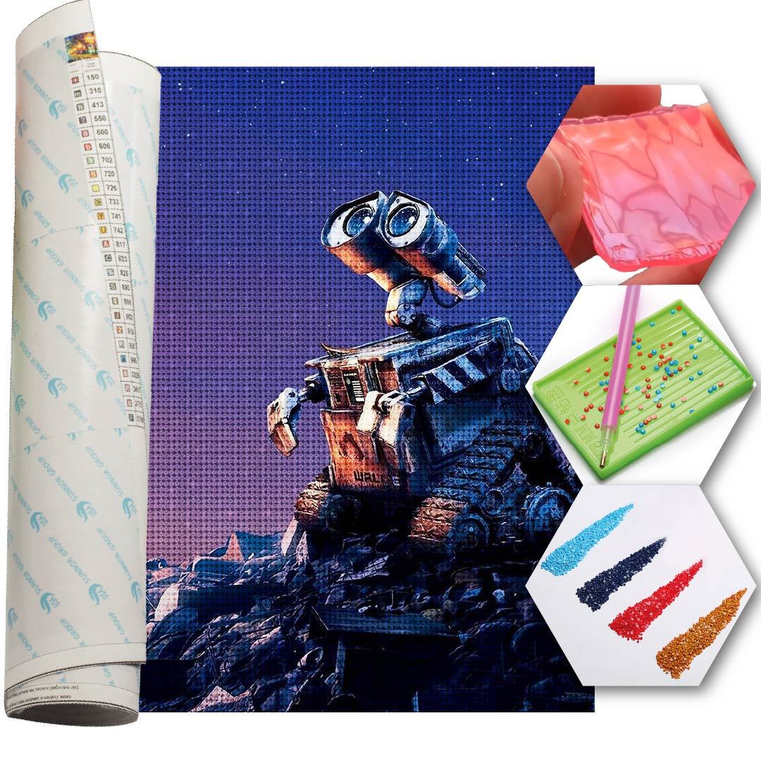 Kit Arte com Diamante - Wall-e Hope
