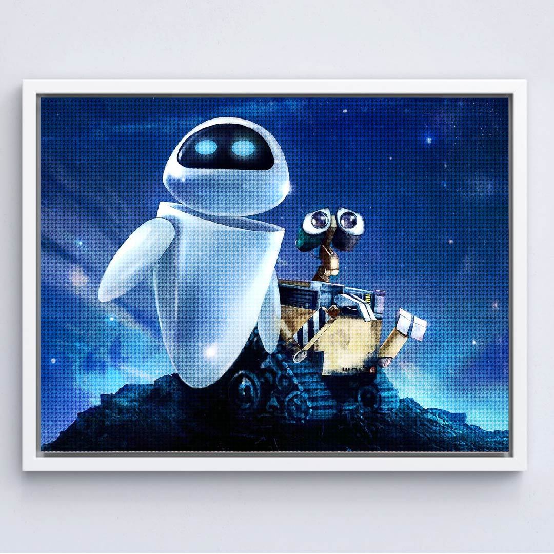 Kit Arte com Diamante - Wall-e e Eva