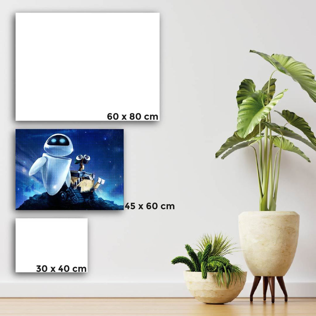 Kit Arte com Diamante - Wall-e e Eva