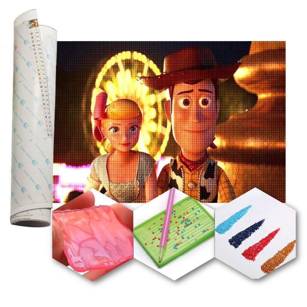 Kit Arte com Diamante - Woody e Betty Boo
