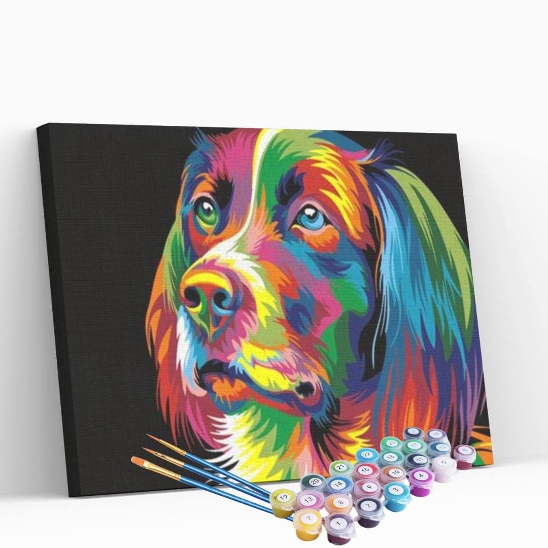 Kit Pintura - Cachorro Psicodélico II