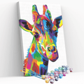 Kit pintura numerada - Girafa colorida