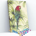 Kit pintura numerada - Papagaio plantas