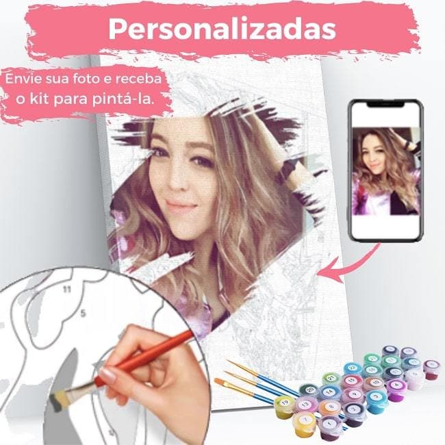 Pintura Numerada Terapêutica - Kit PERSONALIZADA