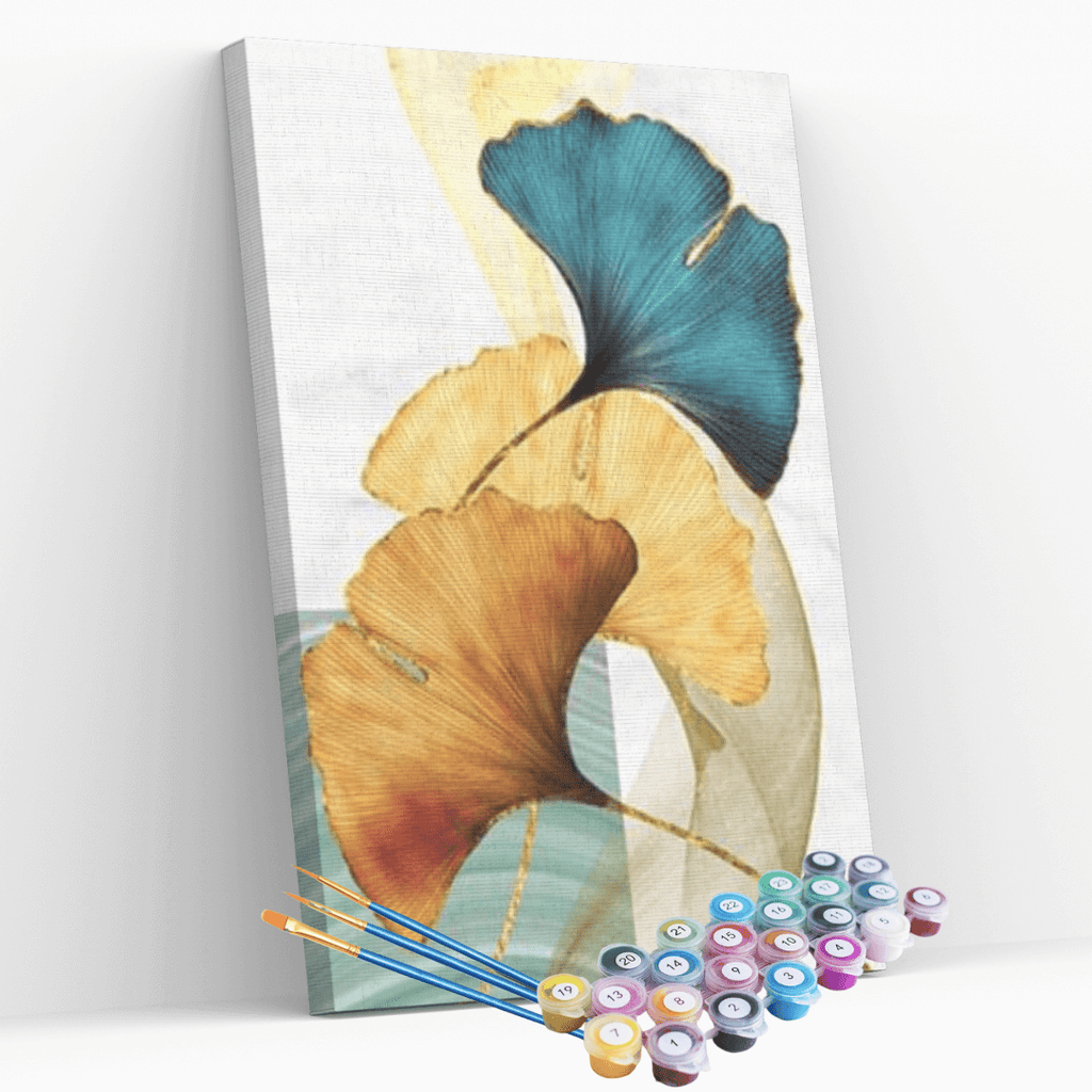 Kit pintura numerada - Flores abstratas 3