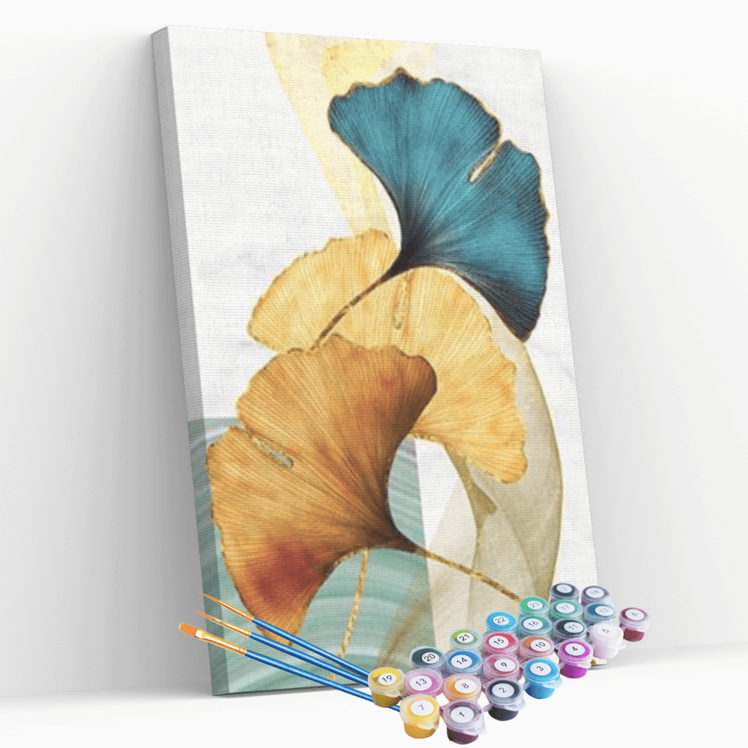 Kit pintura numerada - Flores abstratas 3