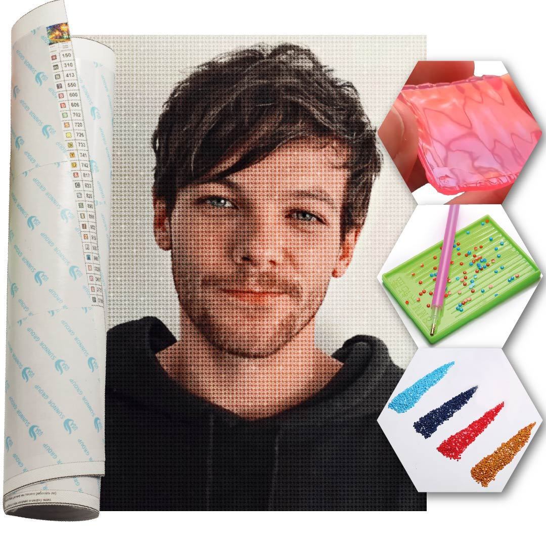 Kit Arte com Diamante - louis tomlinson